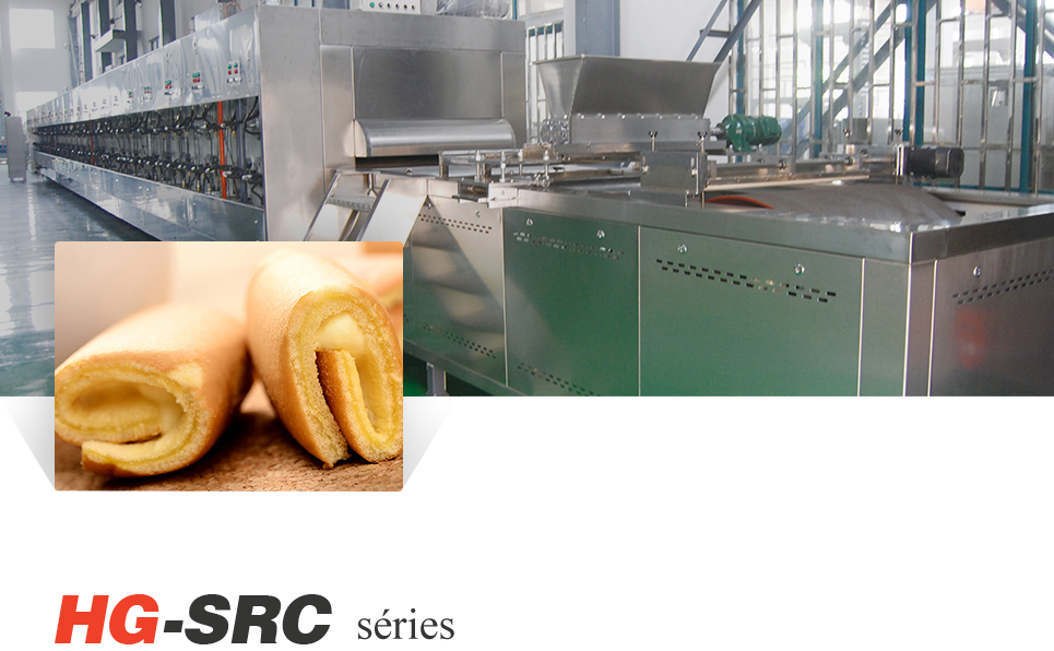 Manipulación de la mezcla y combinación de ingredientes en una línea de producción de refrigerios