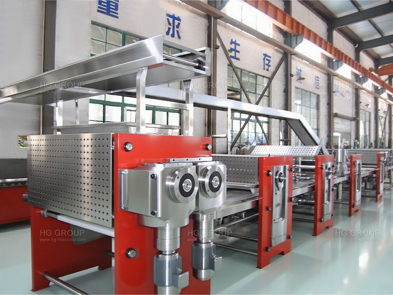 Línea de producción de pan croissant