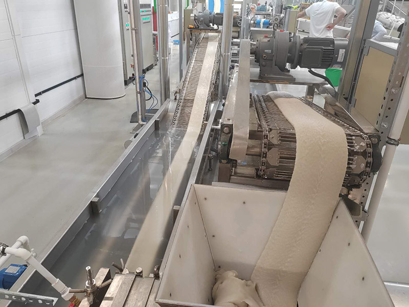 Línea de producción de galletas de arroz frito