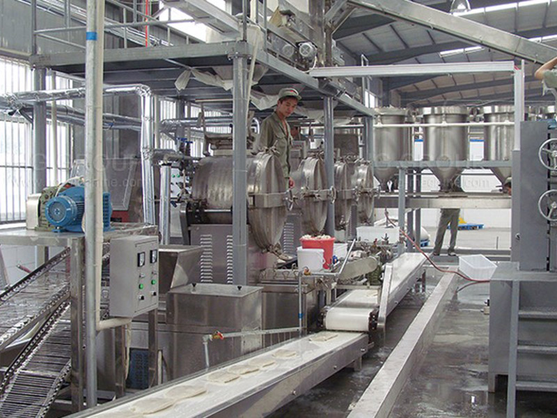 Línea de producción de galletas de arroz para nieve