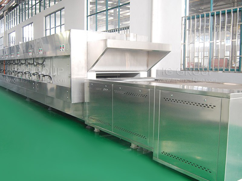 Línea de producción de pastel de chocolate