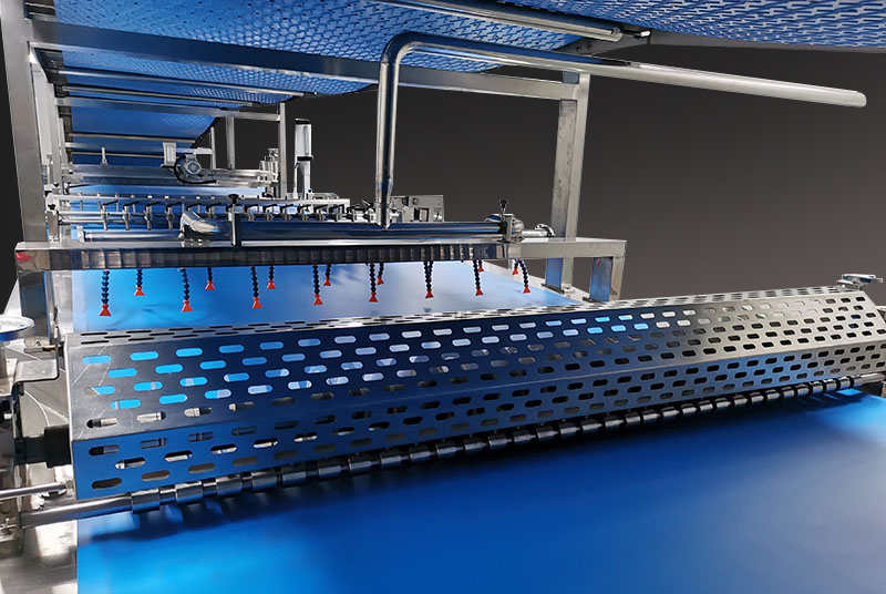 Línea automática de producción de pasteles suizos en rollo/capa