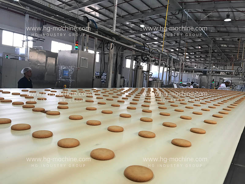 Línea de producción automática de galletas rellenas o sándwich