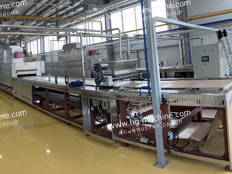 Línea de producción automática de pastel de chocolate