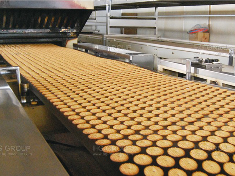 Línea de producción automática de galletas rellenas