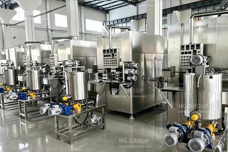 Línea automática de producción de pan croissant